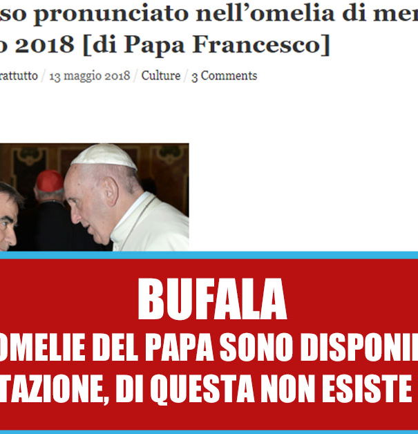 La finta omelia di Papa Francesco article-post
