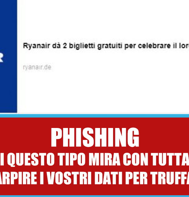 Biglietti gratuiti Ryanair? No, pagine truffa! article-post