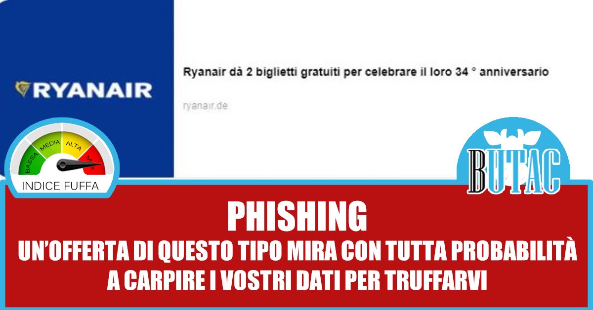 Biglietti gratuiti Ryanair? No, pagine truffa! article-post