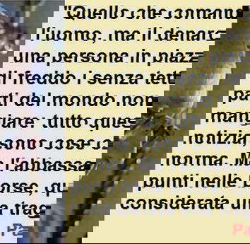 Papa Francesco e le borse