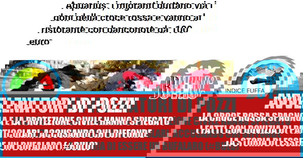 I migranti dell’Aquarius e i vestiti della Croce Rossa