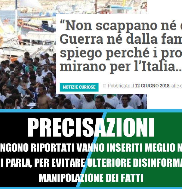 Non scappano né dalla guerra né dalla fame… article-post