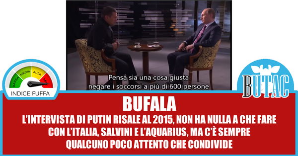 Putin e l’Aquarius: finte pagine e finte interviste