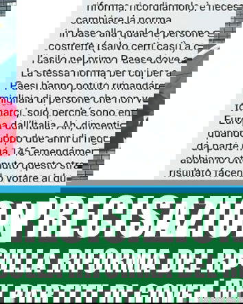 La Lega e la riforma del regolamento di Dublino