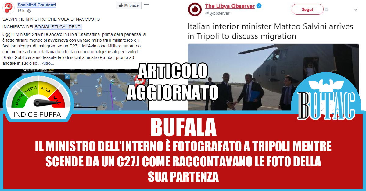 Salvini in volo per la Libia article-post