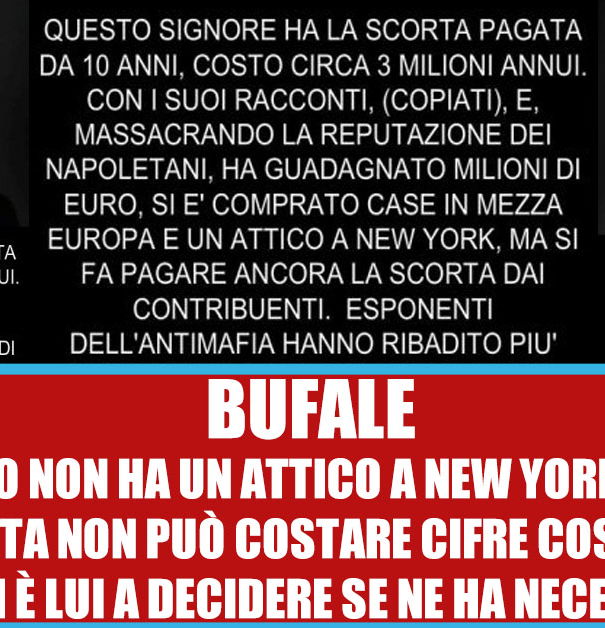 Il costo della scorta a Saviano article-post