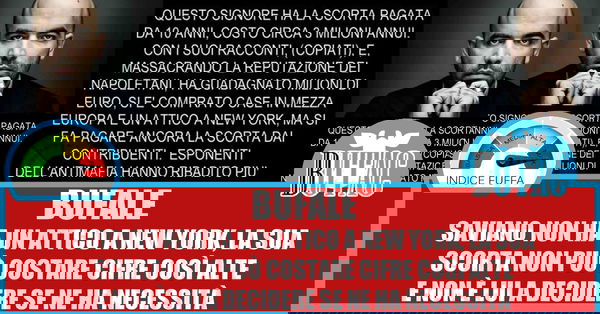 Il costo della scorta a Saviano