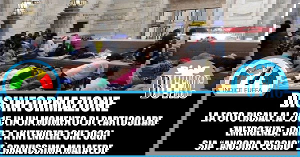 Migranti alla stazione di Milano