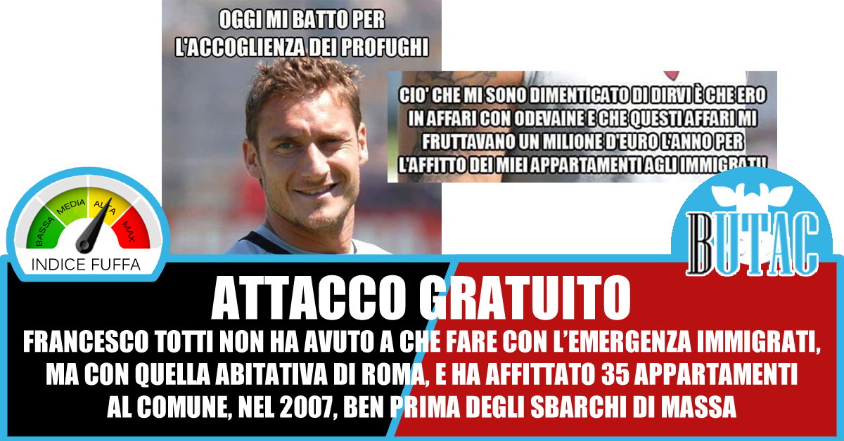 Totti e gli appartamenti affittati agli immigrati article-post