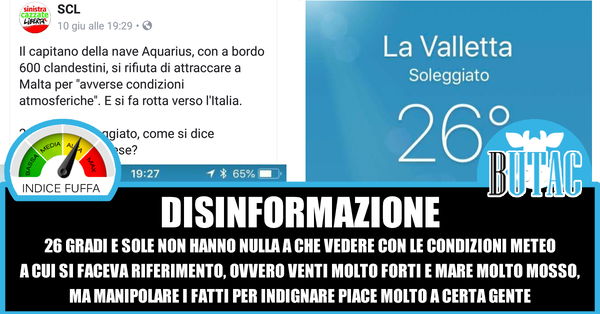 Le avverse condizioni atmosferiche e l’Aquarius (e il Seefuchs)