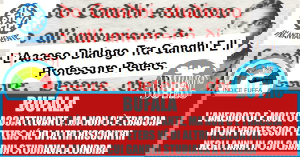 Gandhi e il professor Peters