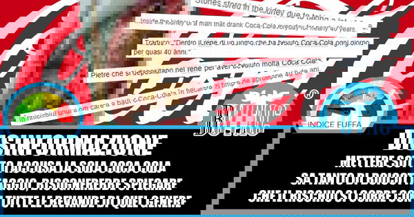 La Coca Cola e i calcoli renali