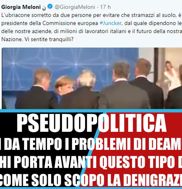 Giorgia Meloni e quell’ubriacone di Juncker article-post