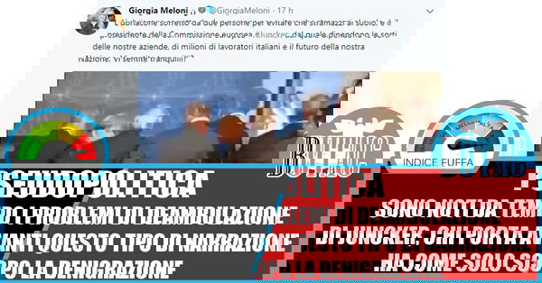 Giorgia Meloni e quell’ubriacone di Juncker