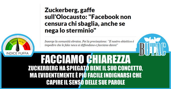 Zuckerberg e l’Olocausto