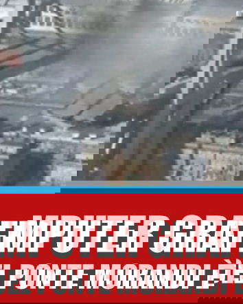 La ricostruzione della tv russa del crollo del ponte Morandi