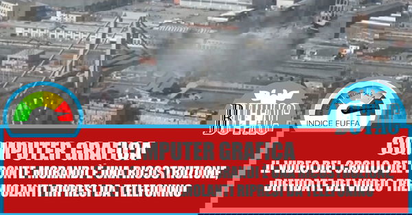 La ricostruzione della tv russa del crollo del ponte Morandi