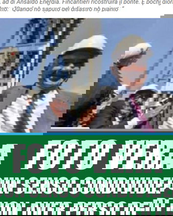 Manager se la ridono sotto al Ponte Morandi