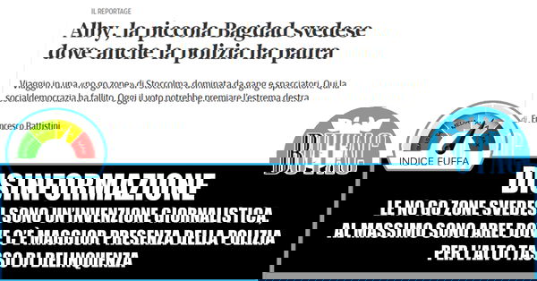 Le No Go Zone in Svezia e il giornalismo cialtrone