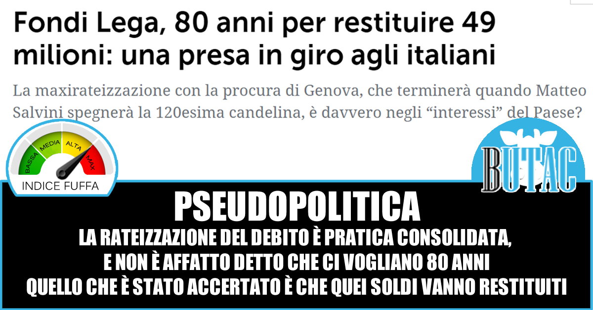 49 milioni di euro e 80 anni di rateizzazione article-post