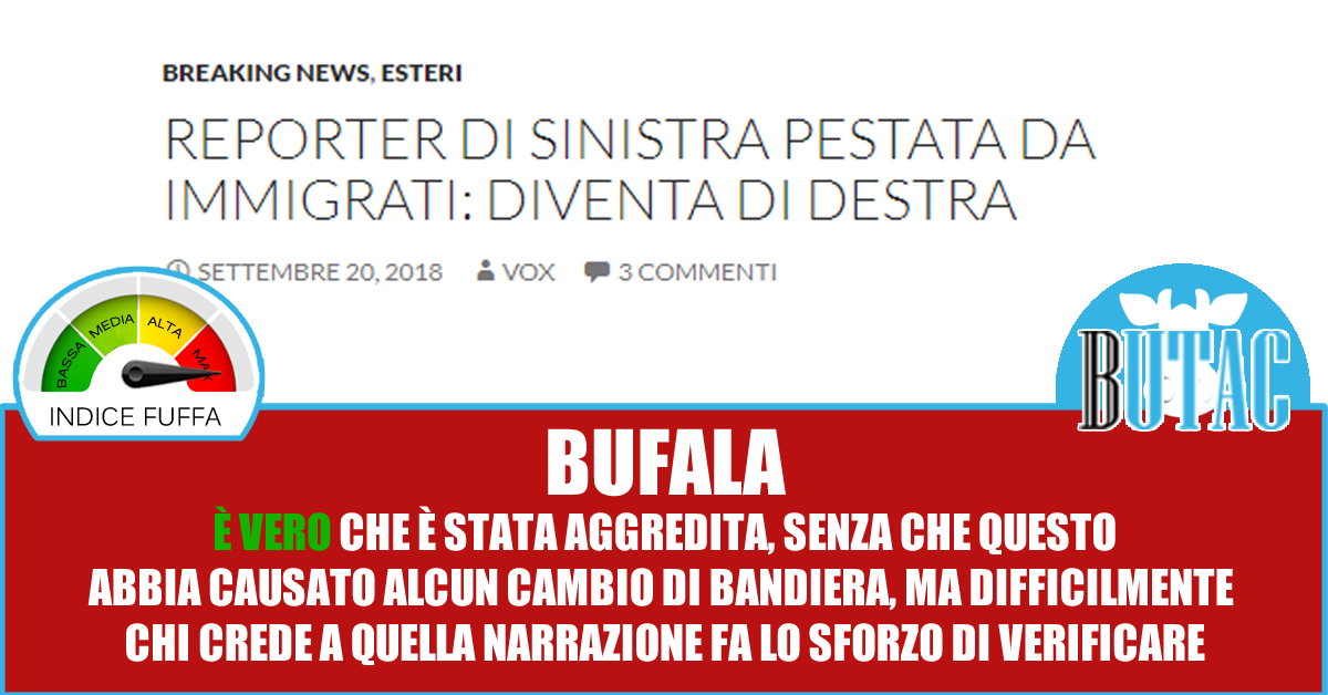 L’attivista francese Tatiana Ventòse, i giornali italiani e la misinformation article-post