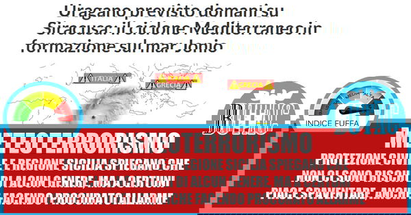 Uragano in arrivo a Siracusa