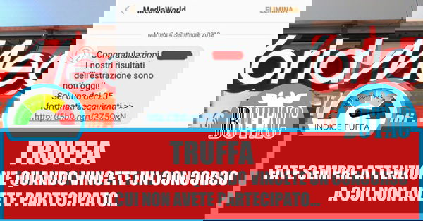 MediaWorld e gli SMS truffa
