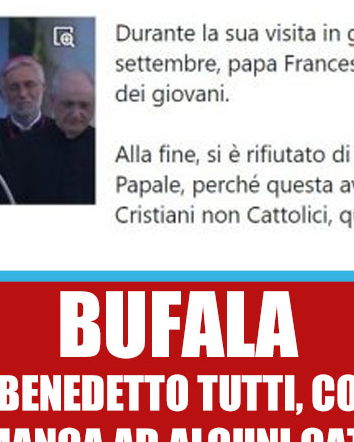 Papa Francesco, Gloria.tv e la benedizione dei giovani in Sicilia