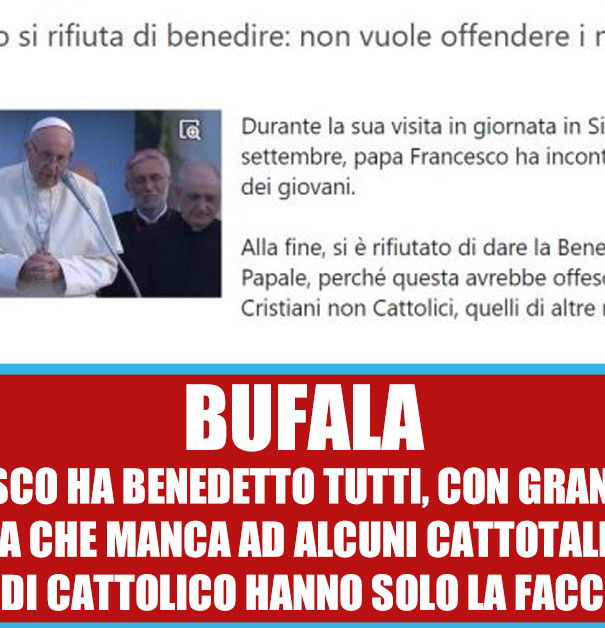 Papa Francesco, Gloria.tv e la benedizione dei giovani in Sicilia article-post
