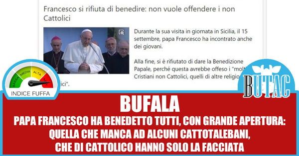 Papa Francesco, Gloria.tv e la benedizione dei giovani in Sicilia