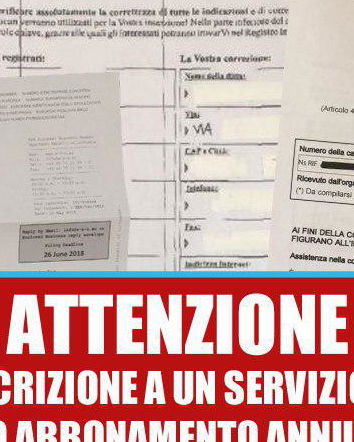 Registro italiano in Internet – Attenzione