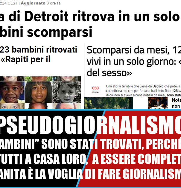 123 bambini rapiti salvati in Michigan article-post