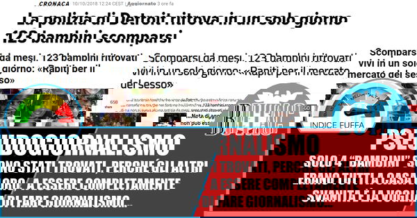 123 bambini rapiti salvati in Michigan