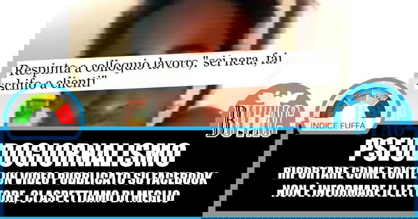 Sei nera fai schifo ai clienti…