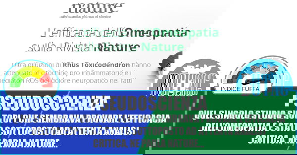 Omeopatia e nuovi studi e ritrattazioni…