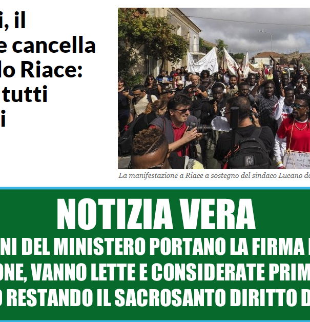 Riace, il documento del Viminale article-post