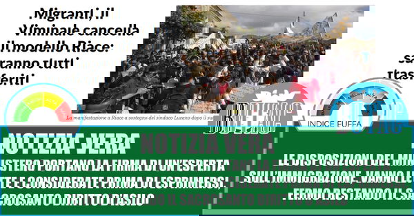 Riace, il documento del Viminale