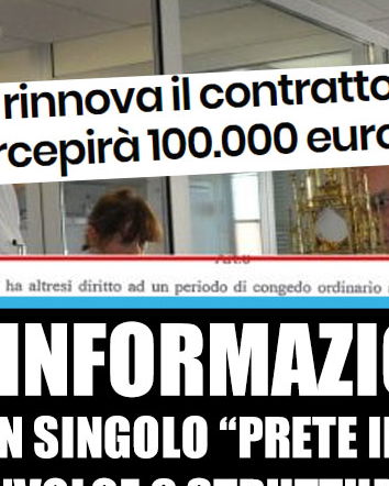 Viterbo, 100mila euro per il prete in corsia