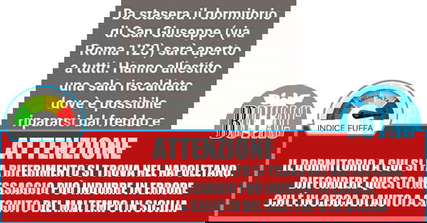 Il dormitorio di Via Roma