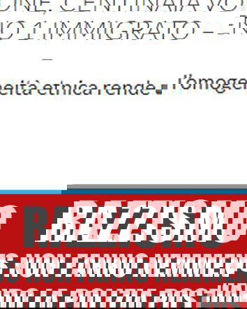 VoxNews e l’omogeneità etnica