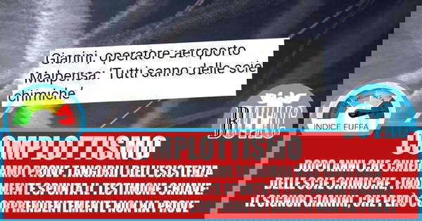 Gianini: “Tutti sanno delle scie chimiche”…