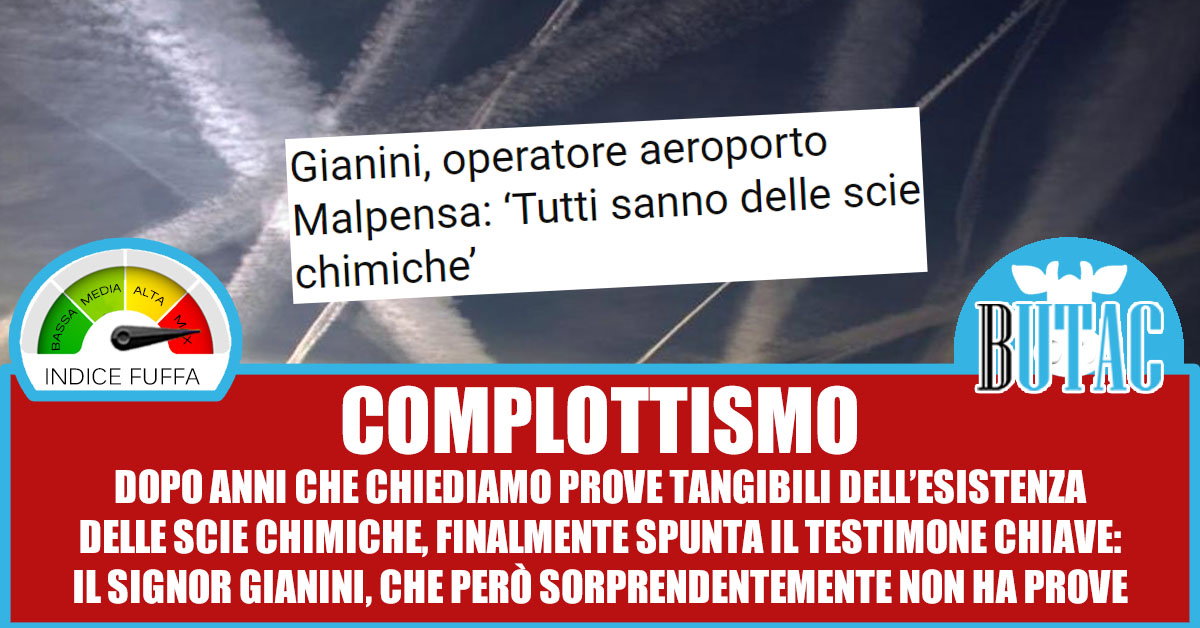 Gianini: “Tutti sanno delle scie chimiche”… article-post