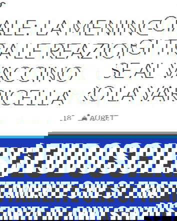 Meningite: è ufficiale, è colpa del vaccino