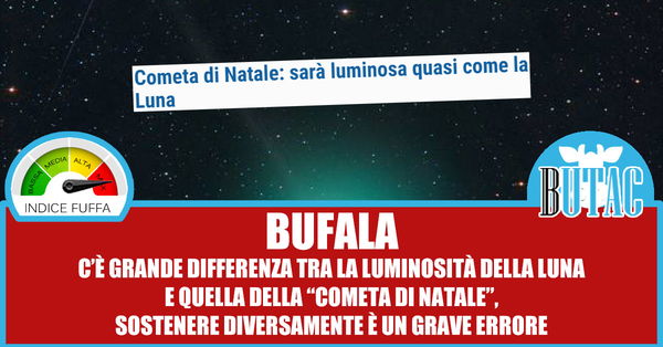 La cometa di Natale che (non) sarà luminosa come la Luna