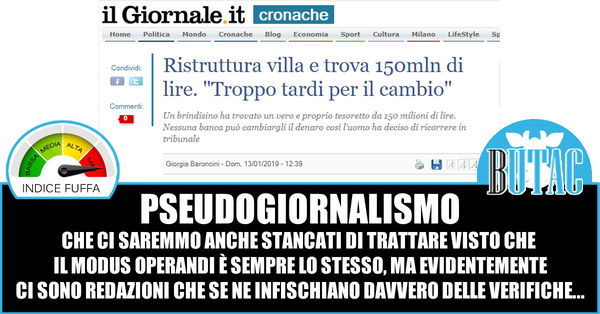 Il Giornale online e le fonti