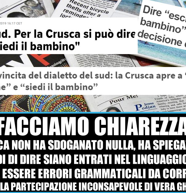 Siedi il bambino… (dice la Crusca) article-post
