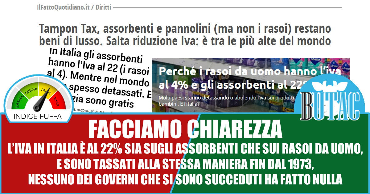 L’IVA sugli assorbenti e sui rasoi article-post