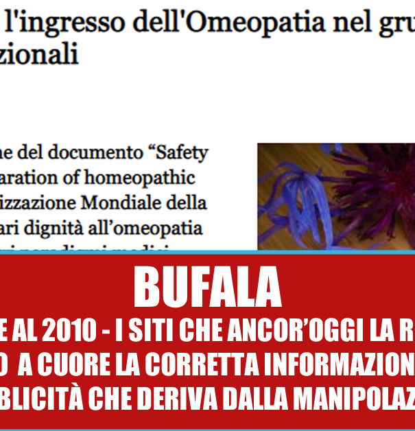 Omeopatia, OMS e InformaSalus article-post