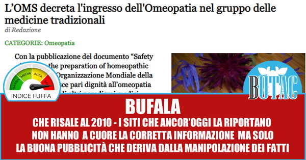 Omeopatia, OMS e InformaSalus