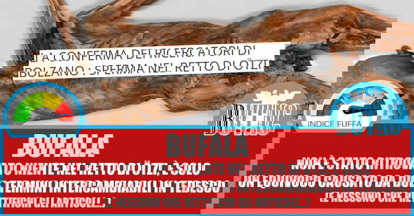 Lo sperma nel retto di Ötzi